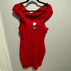 Fashion Nova Vibrant Red Dress